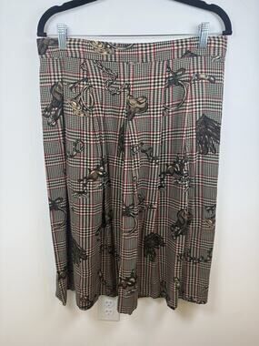 Alexander Campbell Size 12 Vintage Women’s Skirt Pleated Equestrian Horse Preppy